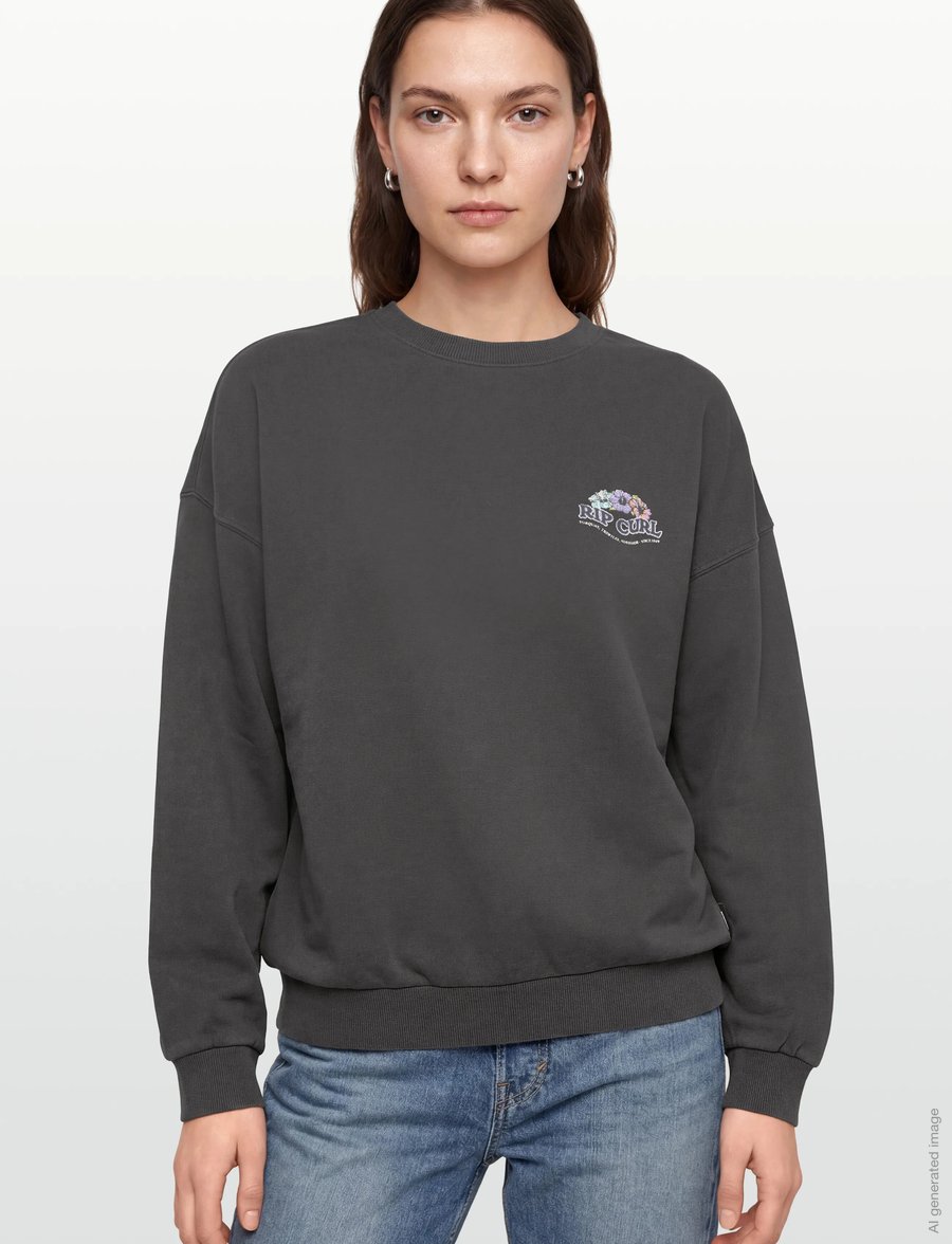 Rip Curl - BELLS HERITAGE CREW - megztiniai ir džemperiai - washed black - 3