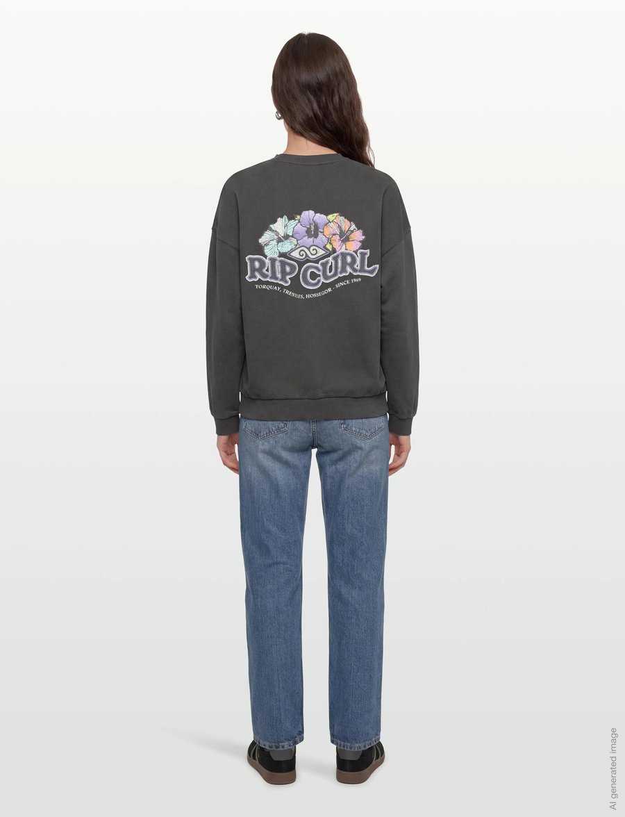Rip Curl - BELLS HERITAGE CREW - megztiniai ir džemperiai - washed black - 4