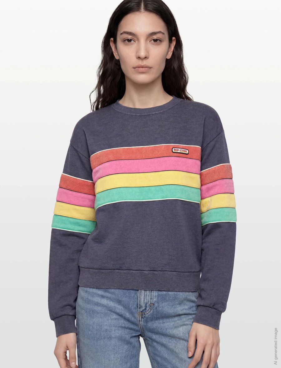 Rip Curl - SURF REVIVAL RELAXED CREW - oberteile - dark navy - 3