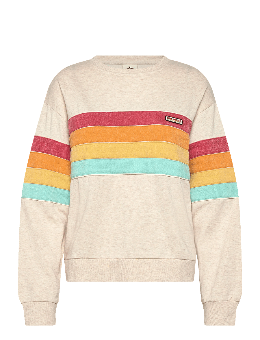 Rip Curl - SURF REVIVAL RELAXED CREW - tops - oatmeal - 1