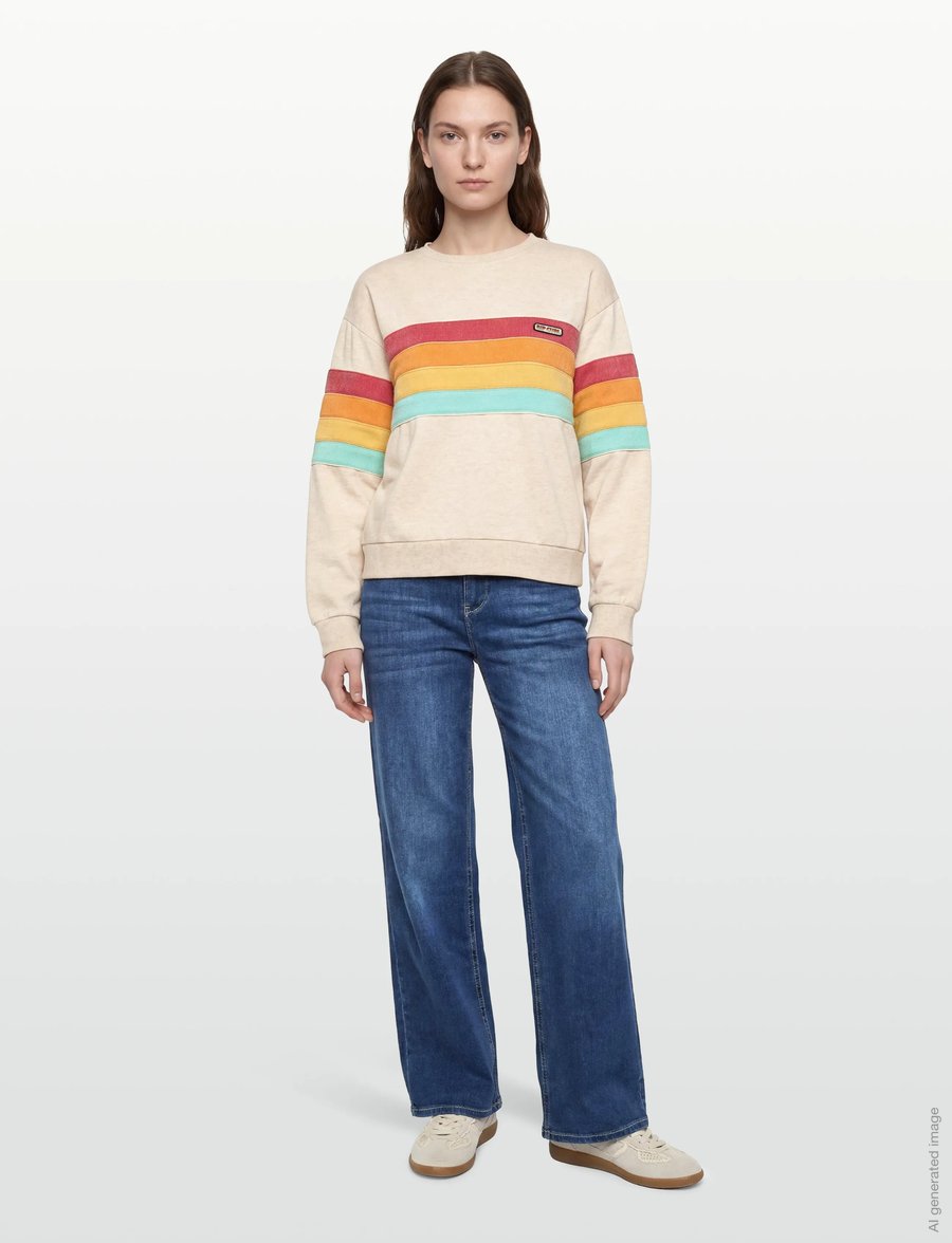 Rip Curl - SURF REVIVAL RELAXED CREW - tops - oatmeal - 0
