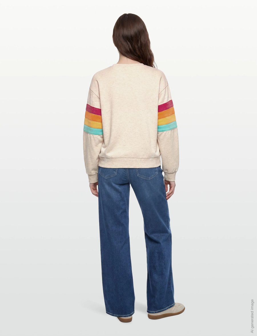 Rip Curl - SURF REVIVAL RELAXED CREW - tops - oatmeal - 4