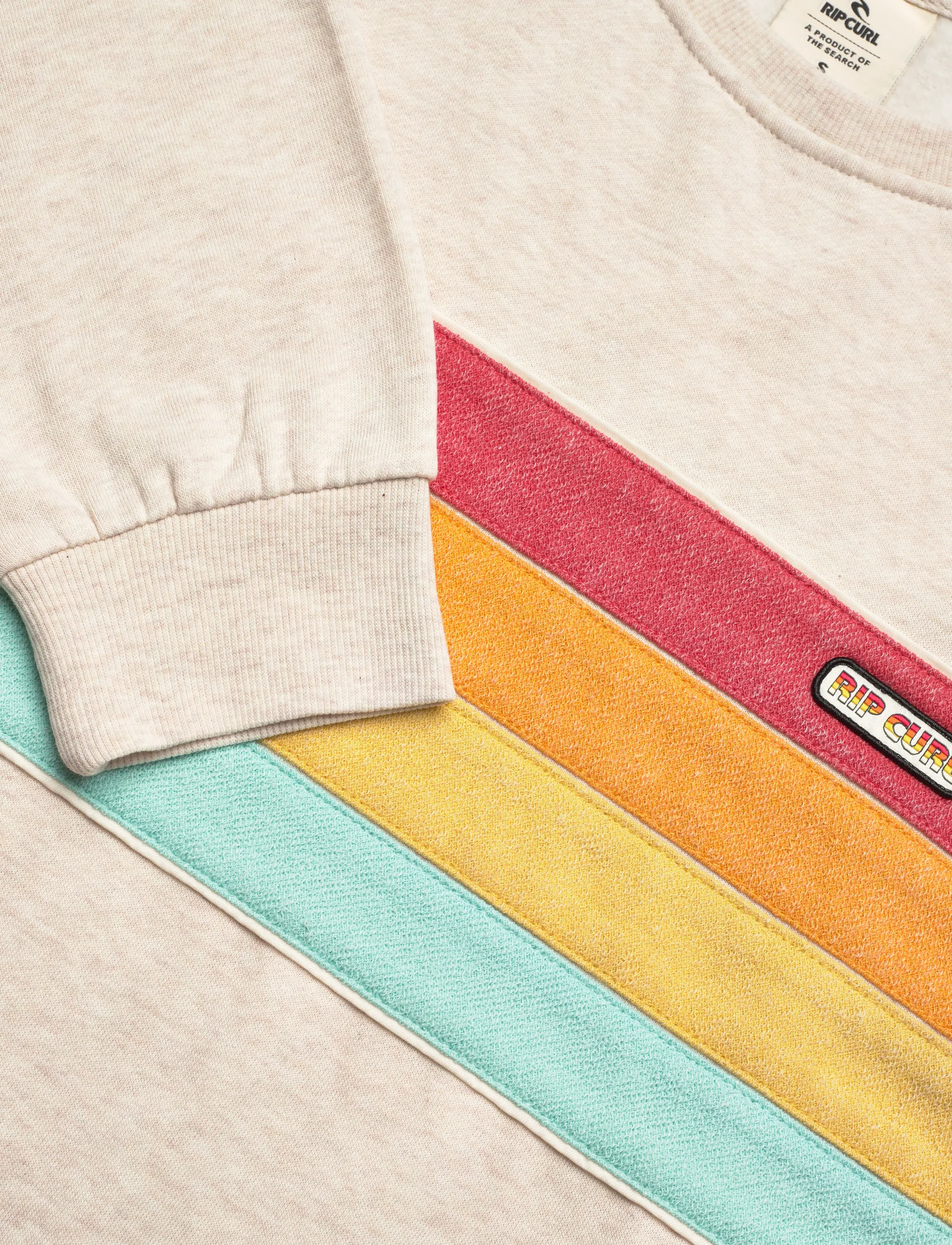 Rip Curl - SURF REVIVAL RELAXED CREW - tops - oatmeal - 5