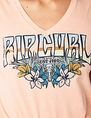 Rip Curl - BLOCK PARTY V TEE - t-shirts - bright peach - 4