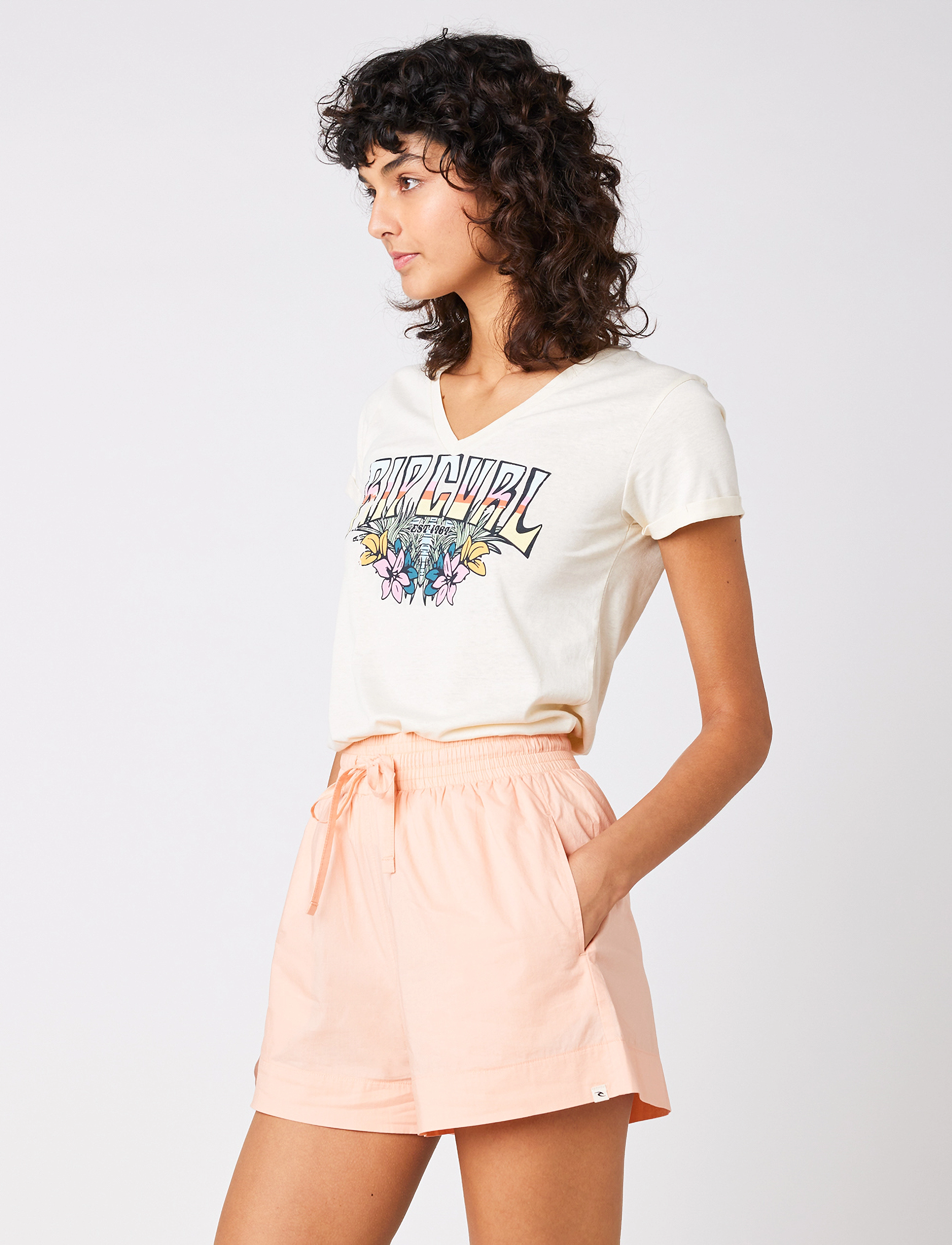 Rip Curl - BLOCK PARTY V TEE - off white - 3