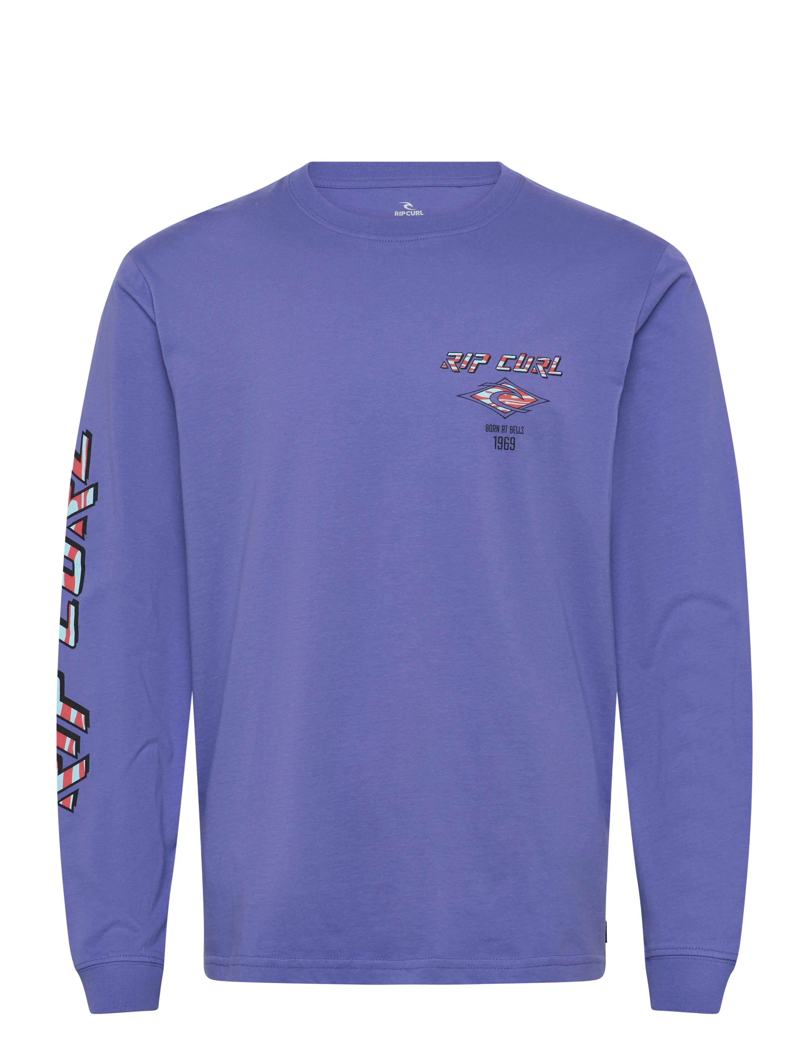 RIP CURL Fade Out Icon L/S Tee Lila - S - Herren