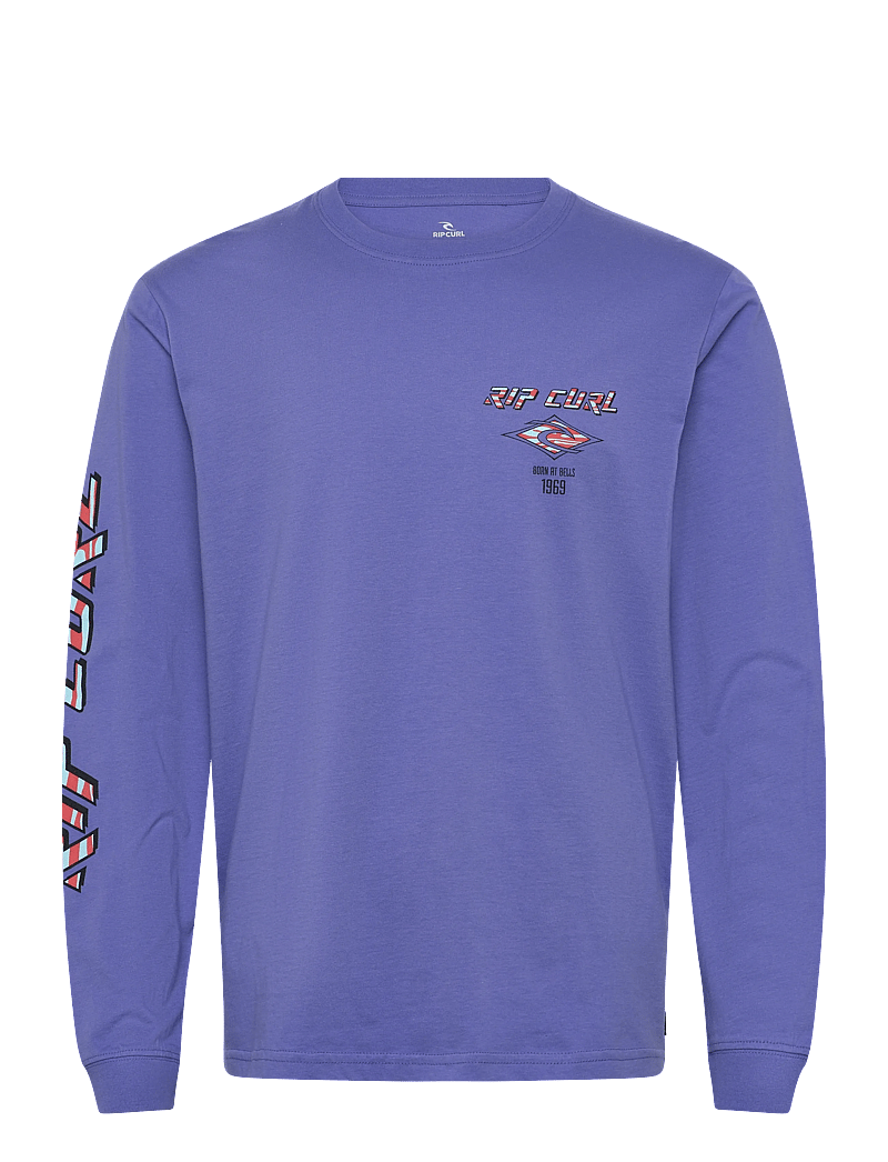 Rip Curl - FADE OUT ICON L/S TEE - overdele - blue haze - 0