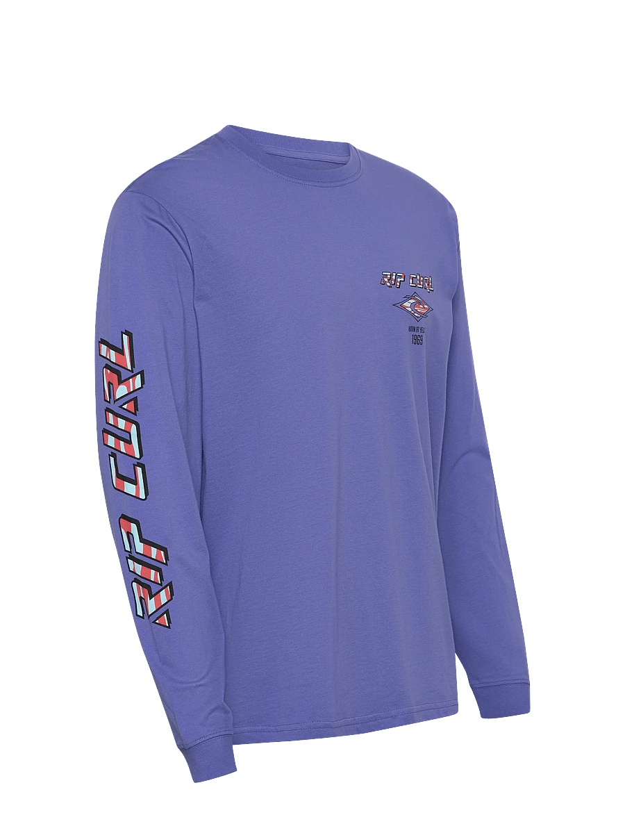 Rip Curl - FADE OUT ICON L/S TEE - Överdelar - blue haze - 2
