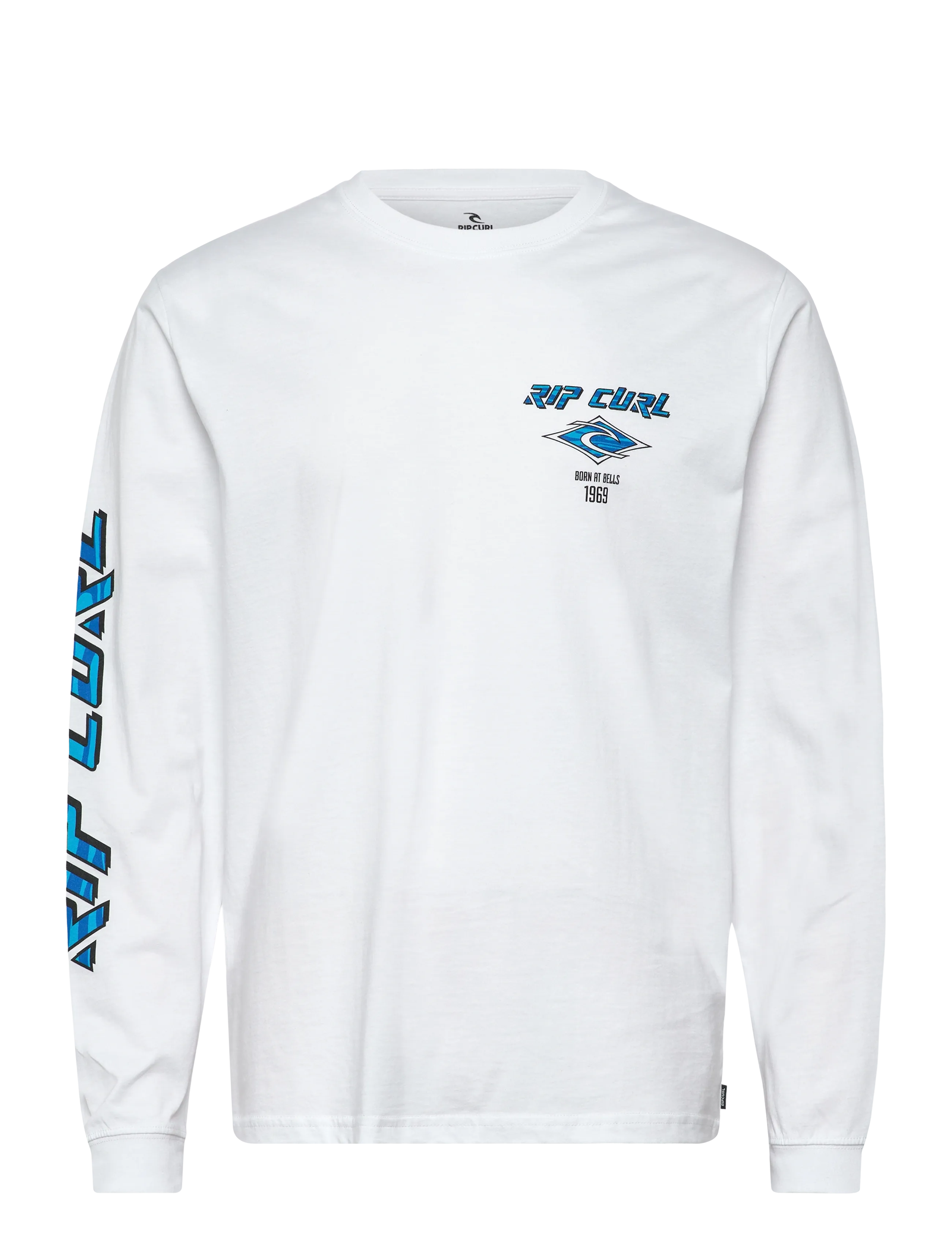 RIP CURL Fade Out Icon L/S Tee Weiß - L - Herren