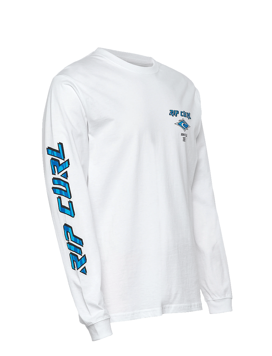 Rip Curl - FADE OUT ICON L/S TEE - oberteile - white - 2