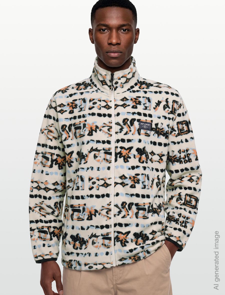 Rip Curl - SESSIONS POLAR FLEECE - fleeces & midlayers - vintage white - 3
