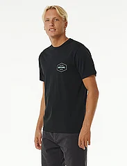 Rip Curl - STAPLER TEE - short-sleeved t-shirts - black - 4