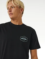 Rip Curl - STAPLER TEE - short-sleeved t-shirts - black - 6