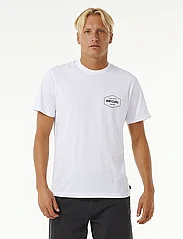 Rip Curl - STAPLER TEE - short-sleeved t-shirts - white - 1