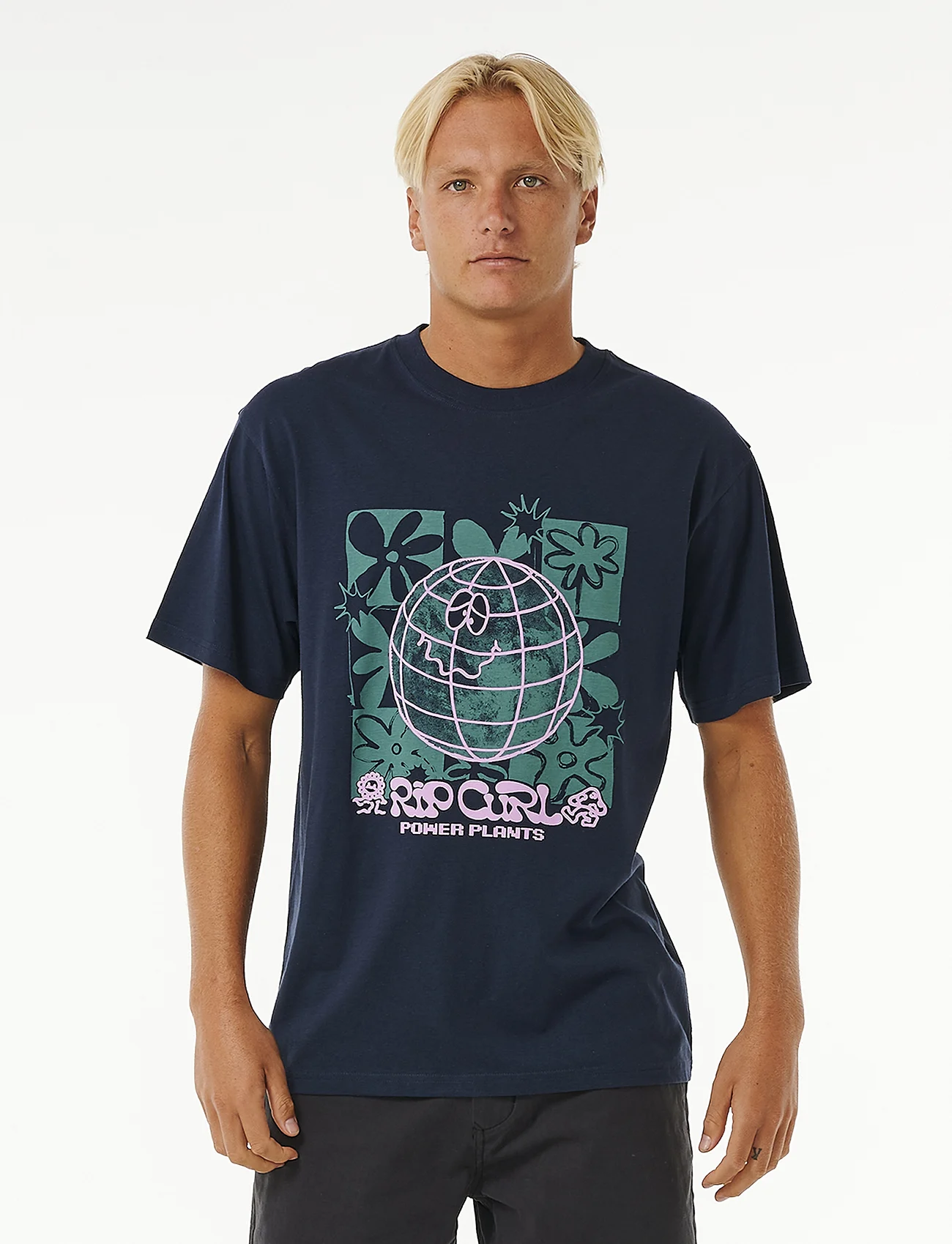 Rip Curl - SWC EARTH POWER TEE - tops & t-shirts - dark navy - 0
