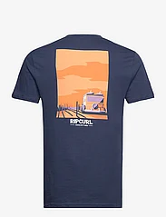 Rip Curl - KEEP ON TRUCKING TEE - short-sleeved t-shirts - washed navy - 1