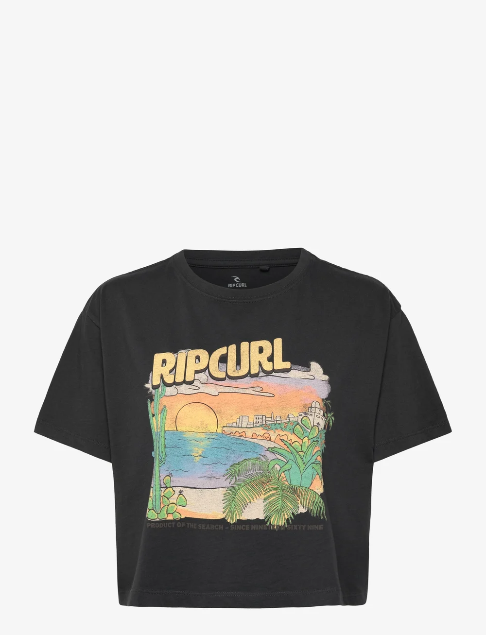 Rip Curl - LA PALOMA CROP TEE - crop-tops - washed black - 1