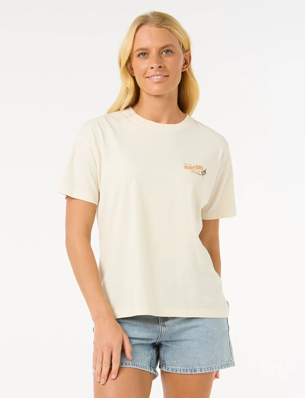 Rip Curl - CALA VADELLA RELAXED TEE - t-shirts - bone - 0