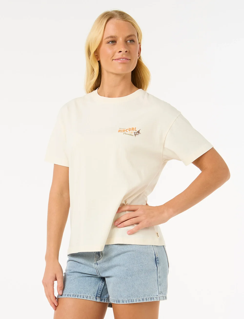 Rip Curl - CALA VADELLA RELAXED TEE - t-shirts - bone - 3