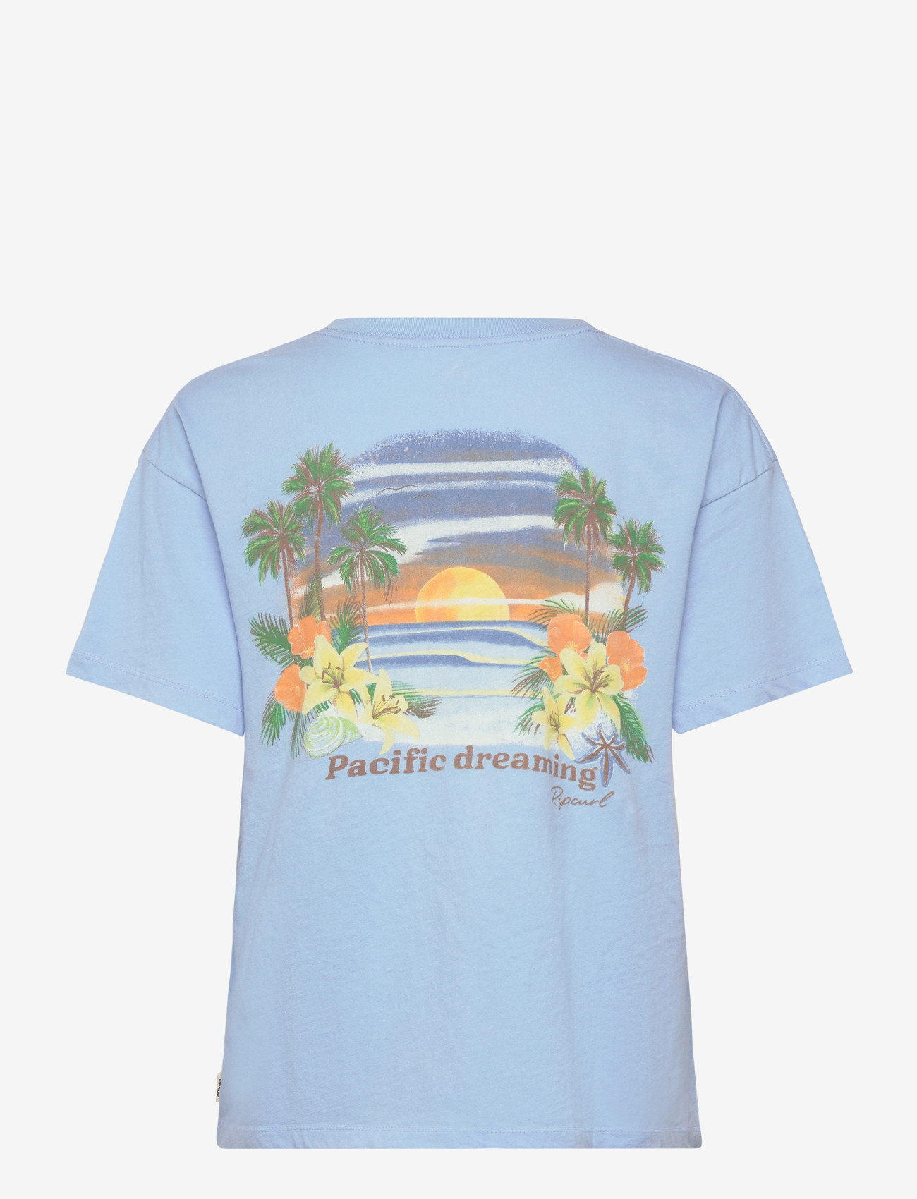 Rip Curl - POOLSIDE RELAXED TEE - t-shirts - light blue - 1