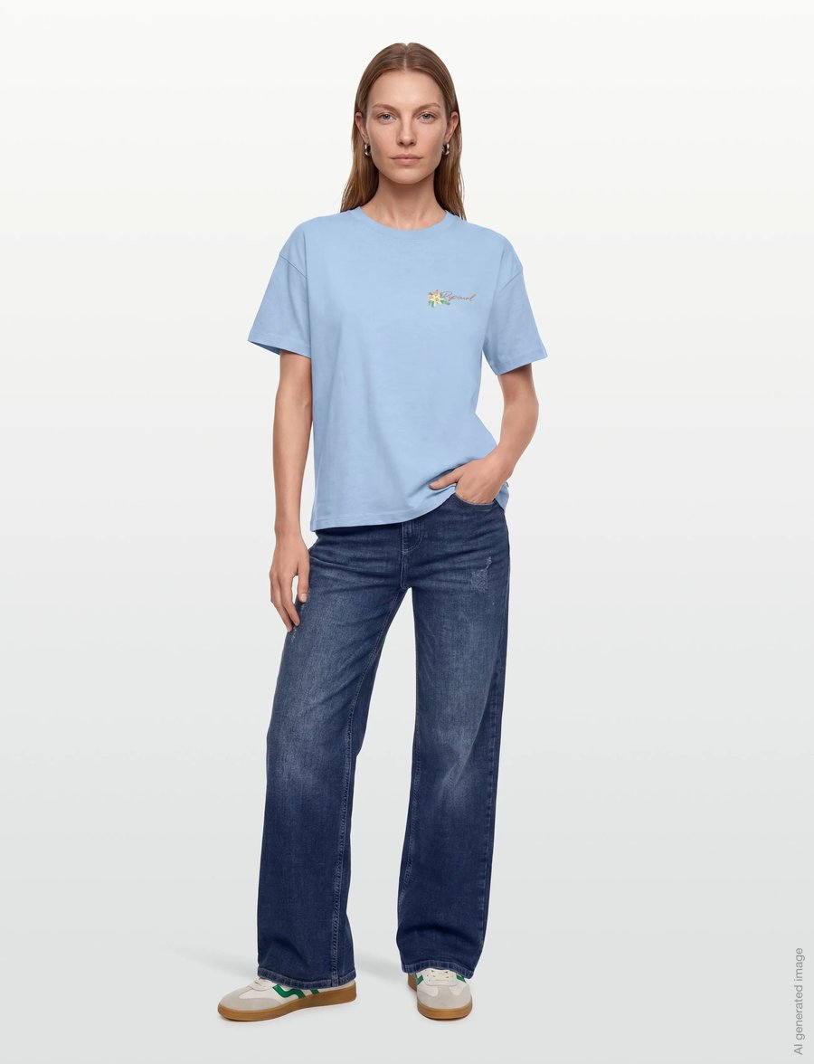 Rip Curl - POOLSIDE RELAXED TEE - t-shirts - light blue - 0