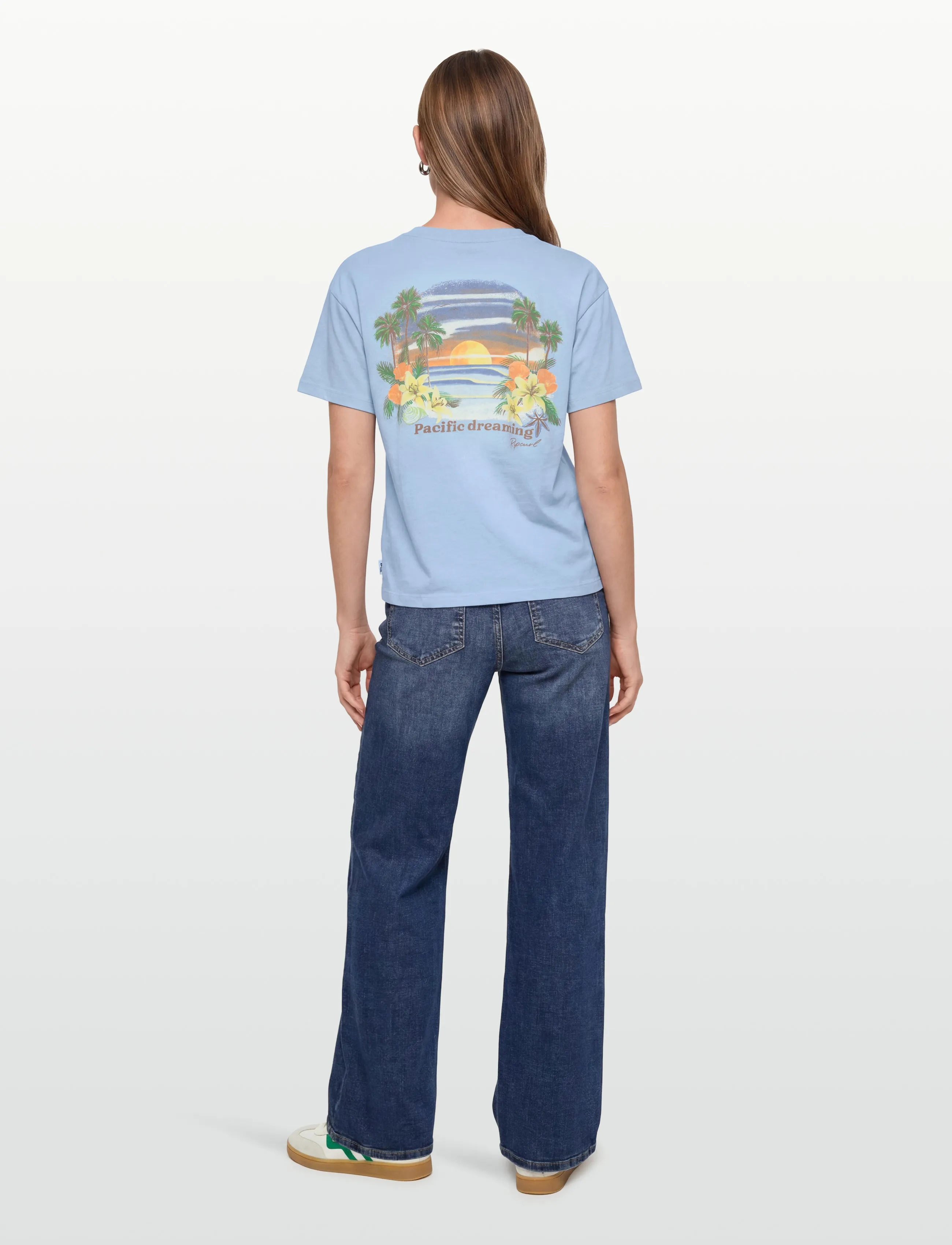 Rip Curl - POOLSIDE RELAXED TEE - t-shirts - light blue - 4