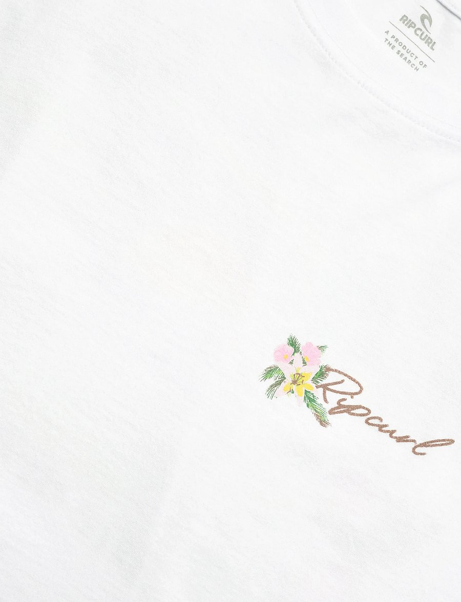 Rip Curl - POOLSIDE RELAXED TEE - toppar og stuttermabolir - optical white - 2