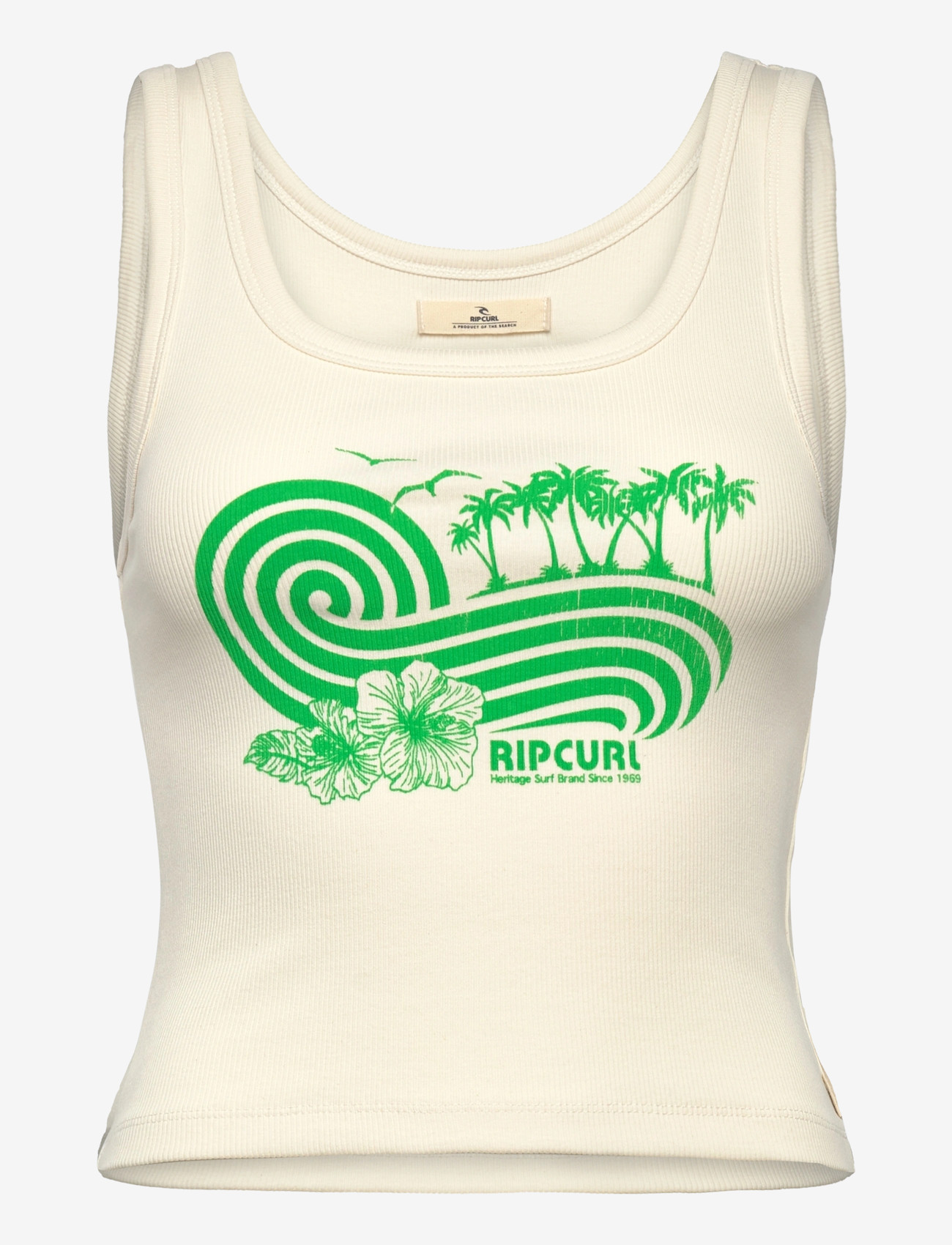 Rip Curl - OCEAN BREAK RIB TANK - tank tops - bone - 0