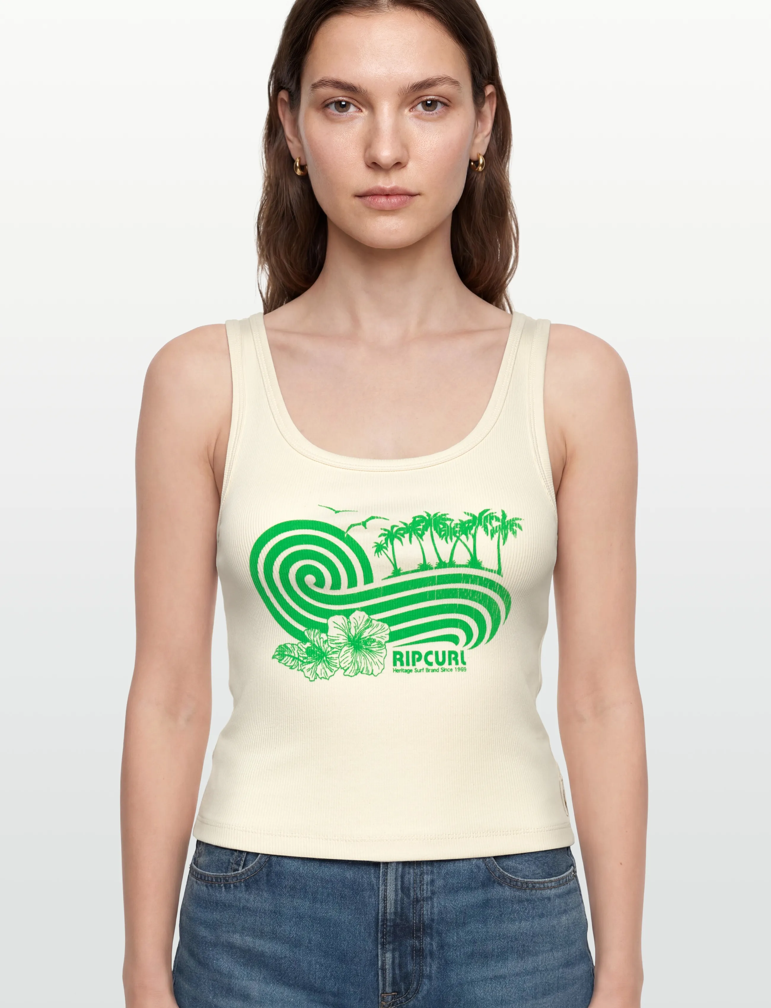Rip Curl - OCEAN BREAK RIB TANK - die niedrigsten preise - bone - 3