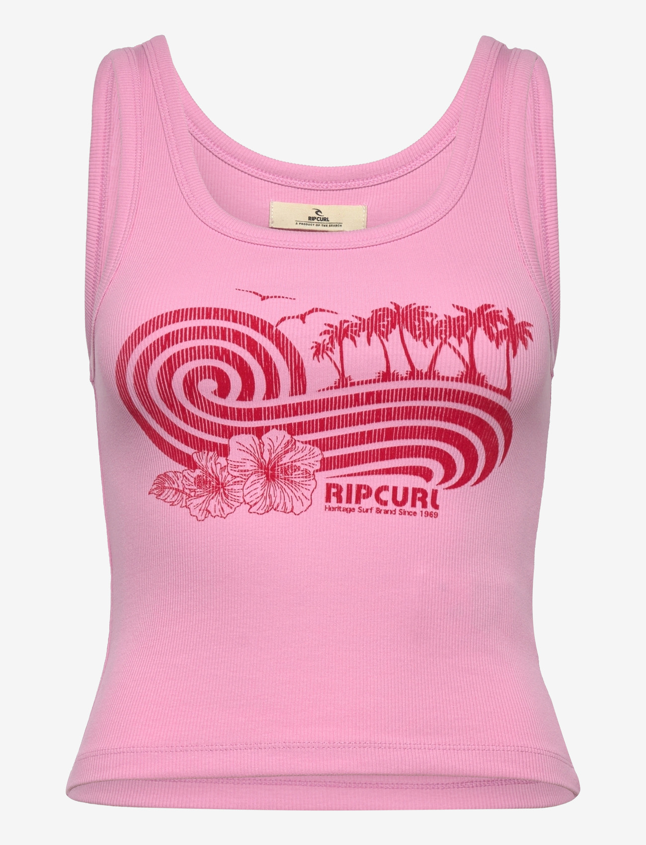 Rip Curl - OCEAN BREAK RIB TANK - toppe & t-shirts - light pink - 0