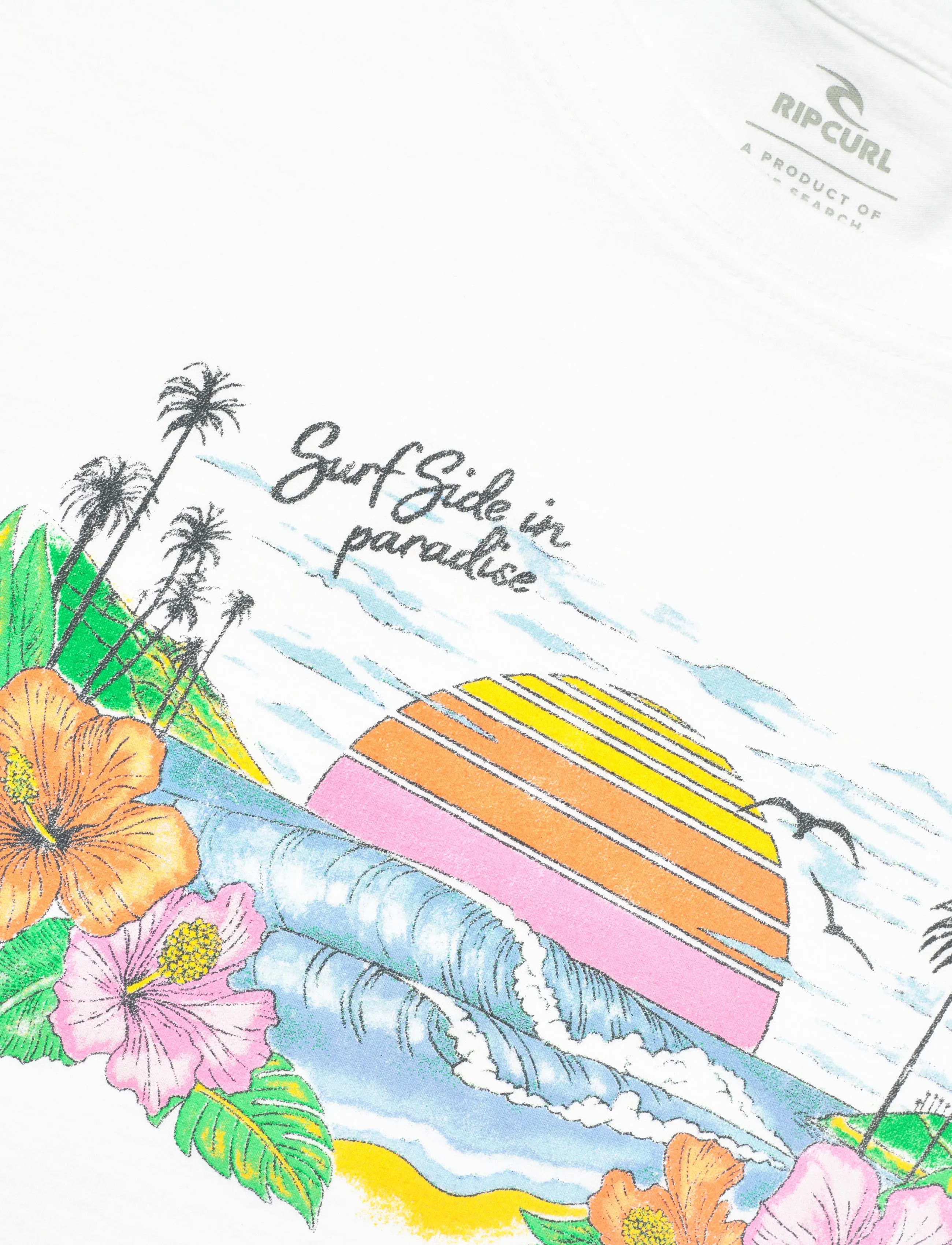 Rip Curl - SUN RAYS CROPPED TEE - mažiausios kainos - optical white - 1