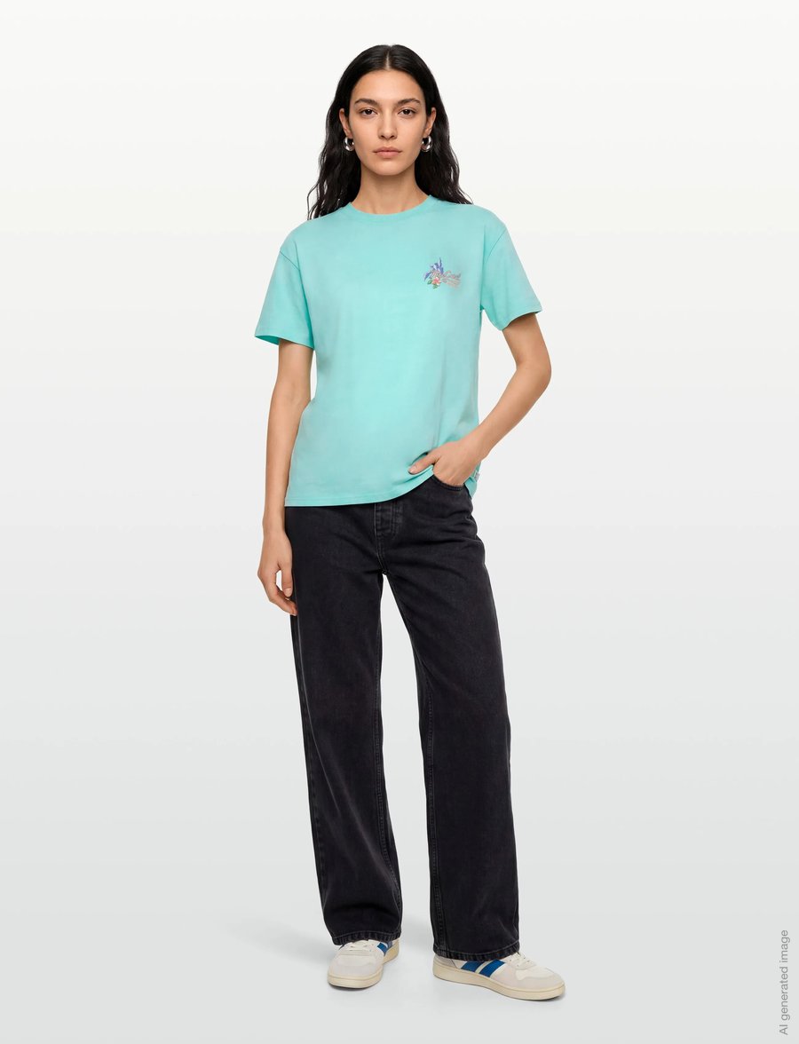 Rip Curl - SALOON RELAXED TEE - toppar og stuttermabolir - light sea blue - 0