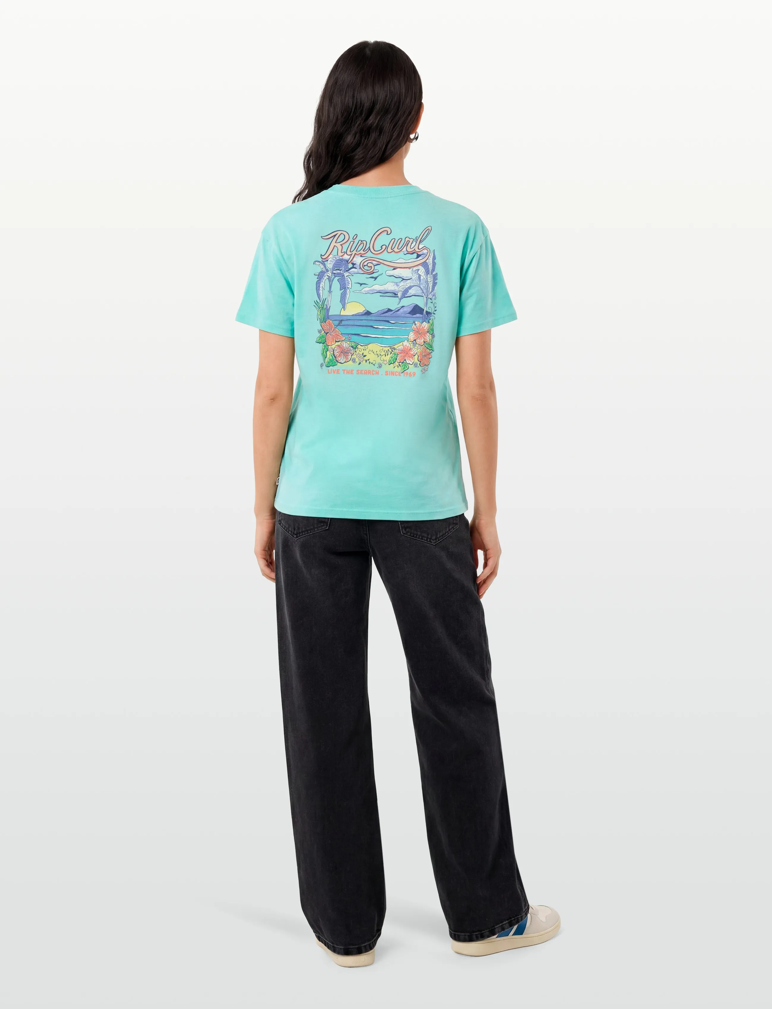 Rip Curl - SALOON RELAXED TEE - toppar og stuttermabolir - light sea blue - 4