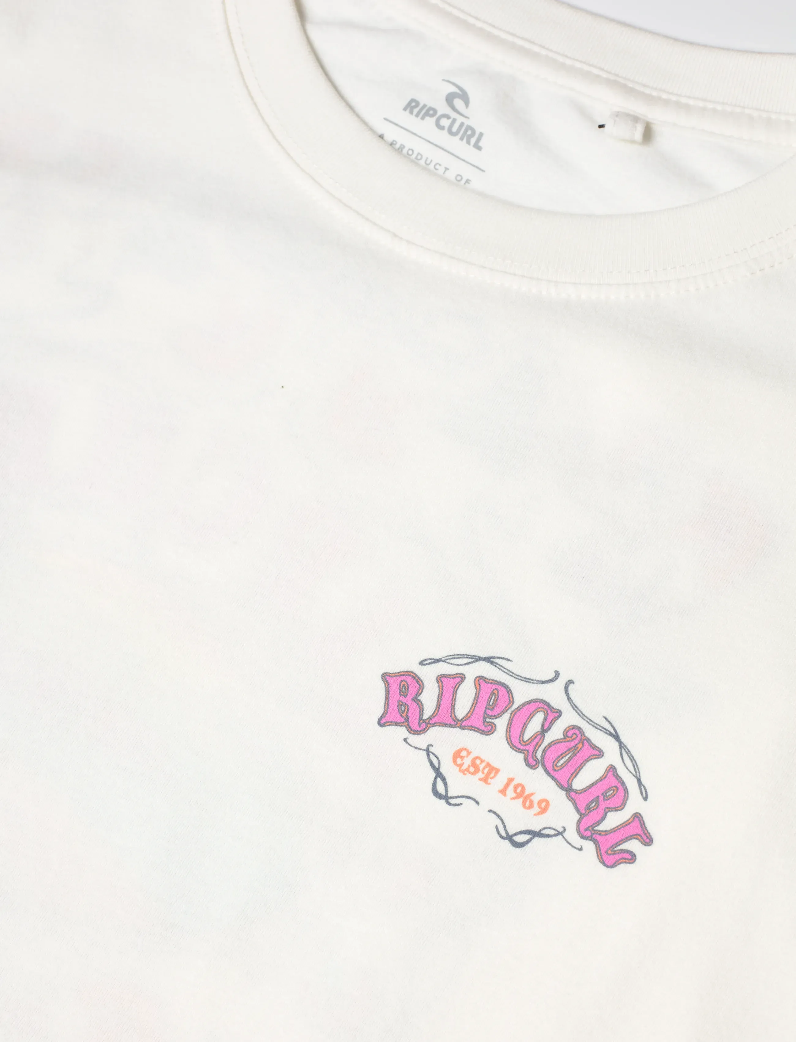 Rip Curl - HALF MOON BAY HERITAGE TEE - alussärgid ja t-särgid - bone - 2