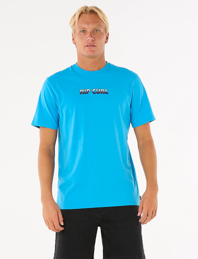 Rip Curl - BIG MUMMA ICON TEE - t-shirts - blue paint - 0