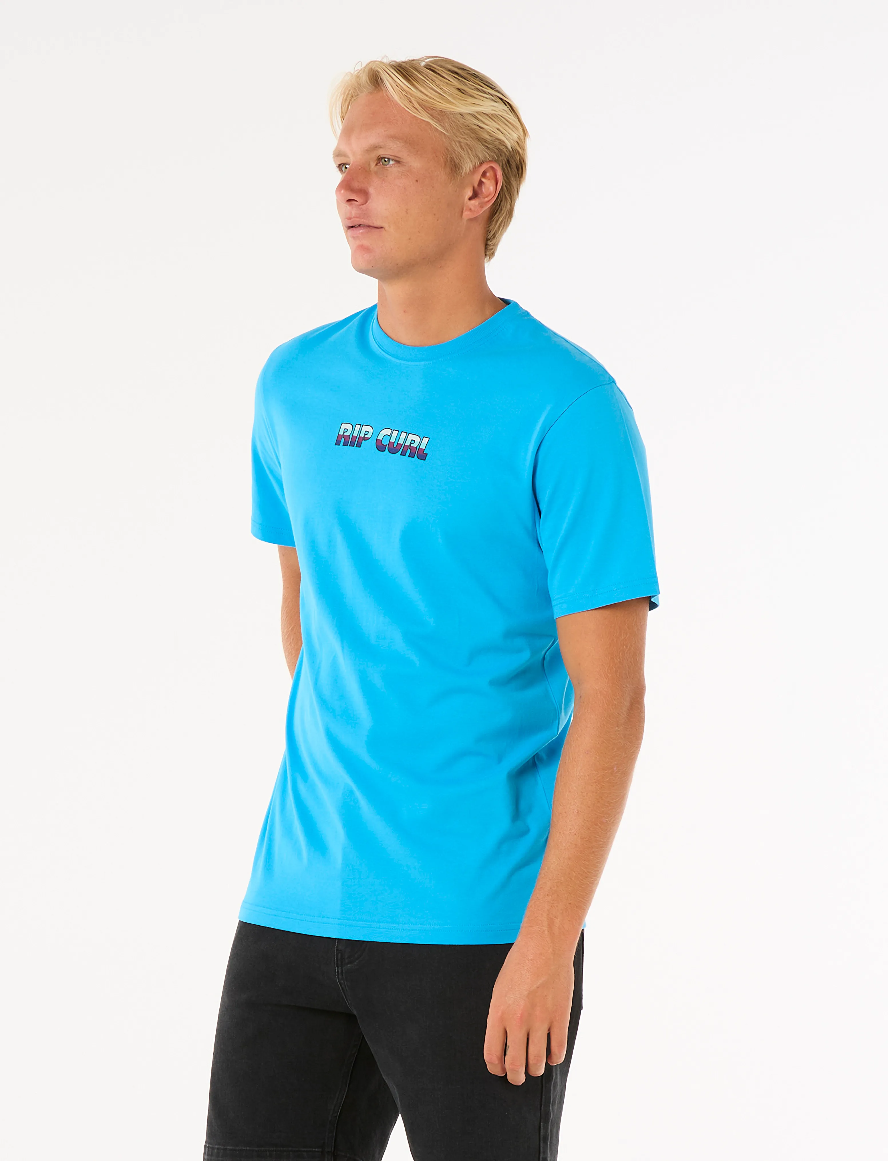 Rip Curl - BIG MUMMA ICON TEE - blue paint - 3