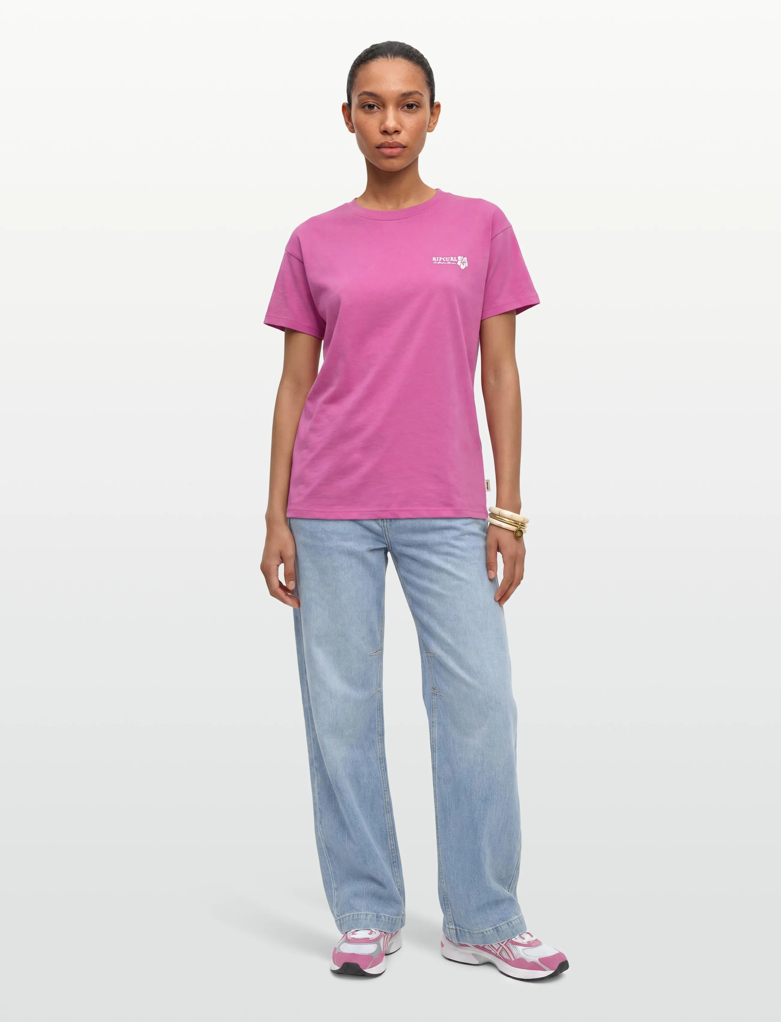 Rip Curl SURF PUFF PARTY PACK RELAXED - T-Shirts & Tops - SUPER PINK / pink/rose