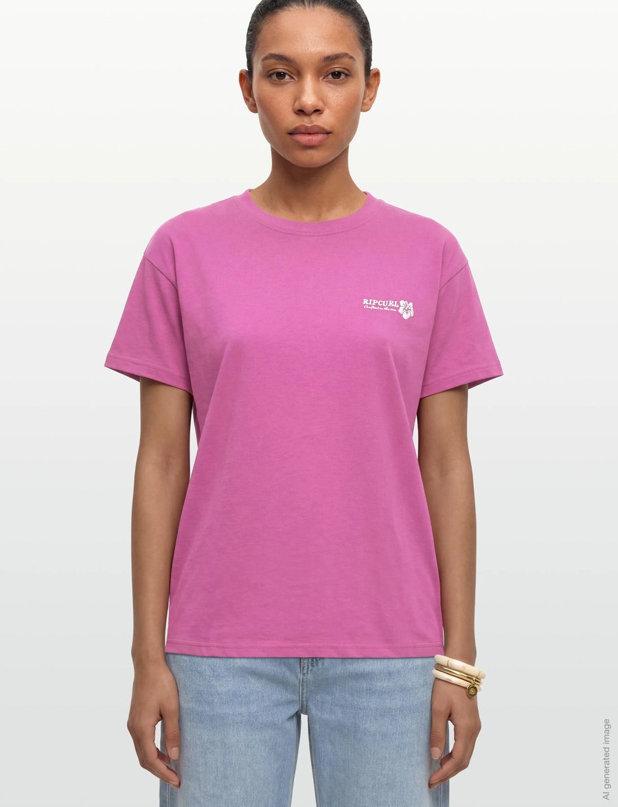 Rip Curl - SURF PUFF PARTY PACK RELAXED - t-shirts - super pink - 3