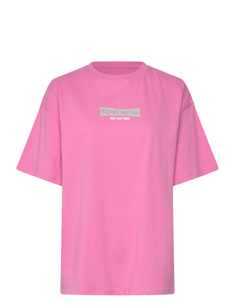 Rip Curl - WEST COAST HERITAGE TEE - t-shirts - fuchsia - 0
