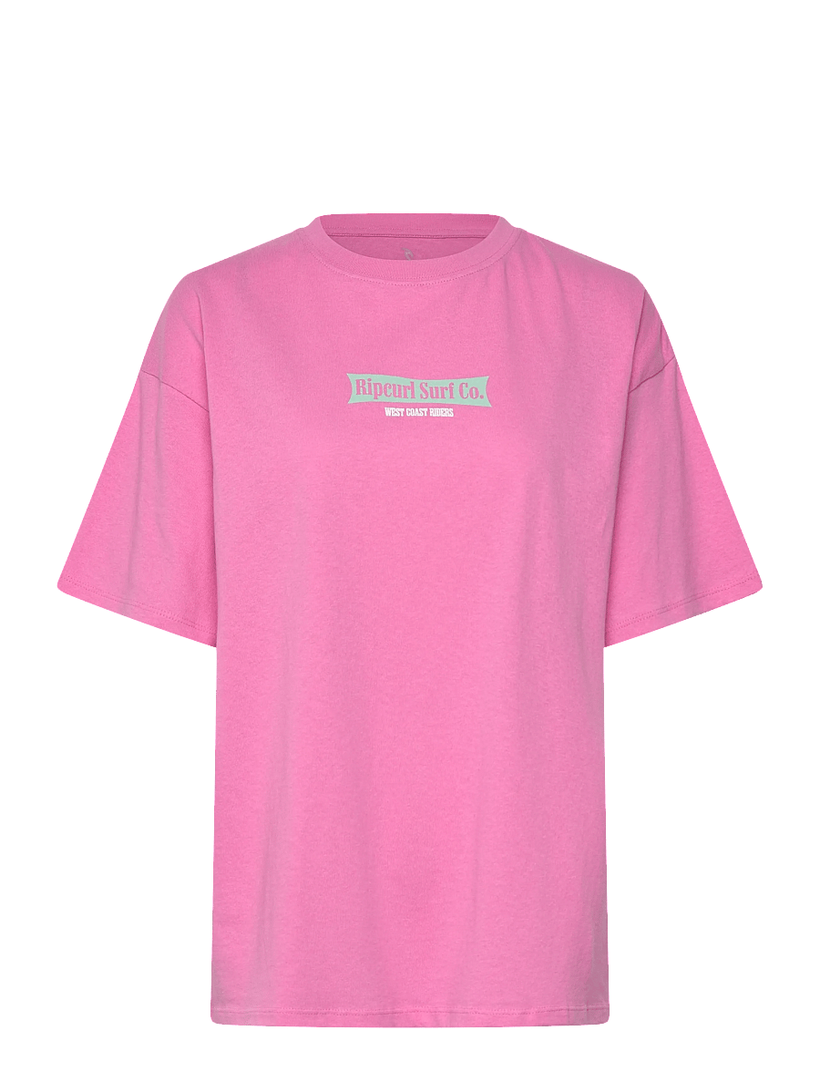 Rip Curl - WEST COAST HERITAGE TEE - topper & t-skjorter - fuchsia - 0