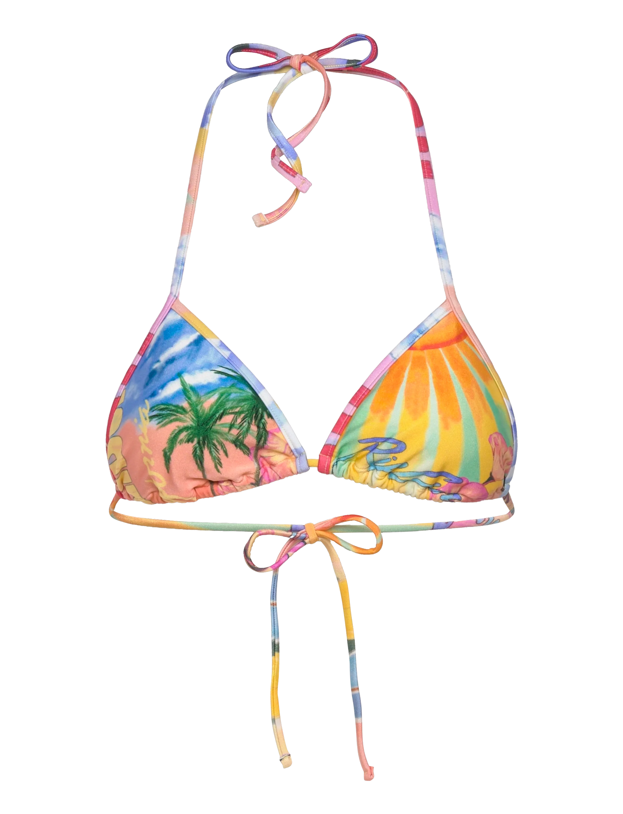 Rip Curl Hotel Malibu Sliding Tri, Kvinder, Skydbar Trekants Bikini Top, Gul, Str: L