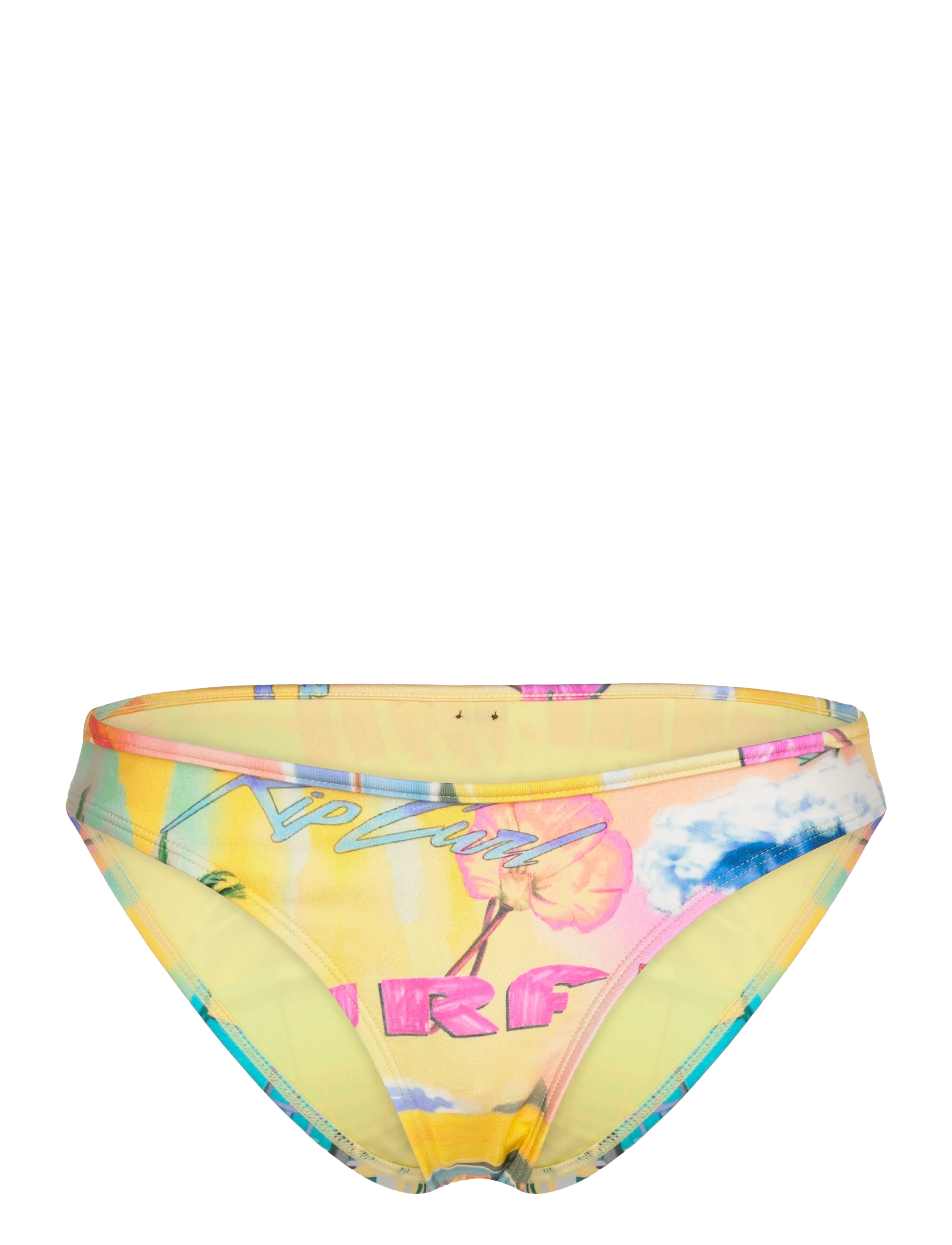 Rip Curl Hotel Malibu Hi Leg Cheeky, Kvinder, Højtskårne Frække Bikini Trusser, Multi/mønstret, Str: XL