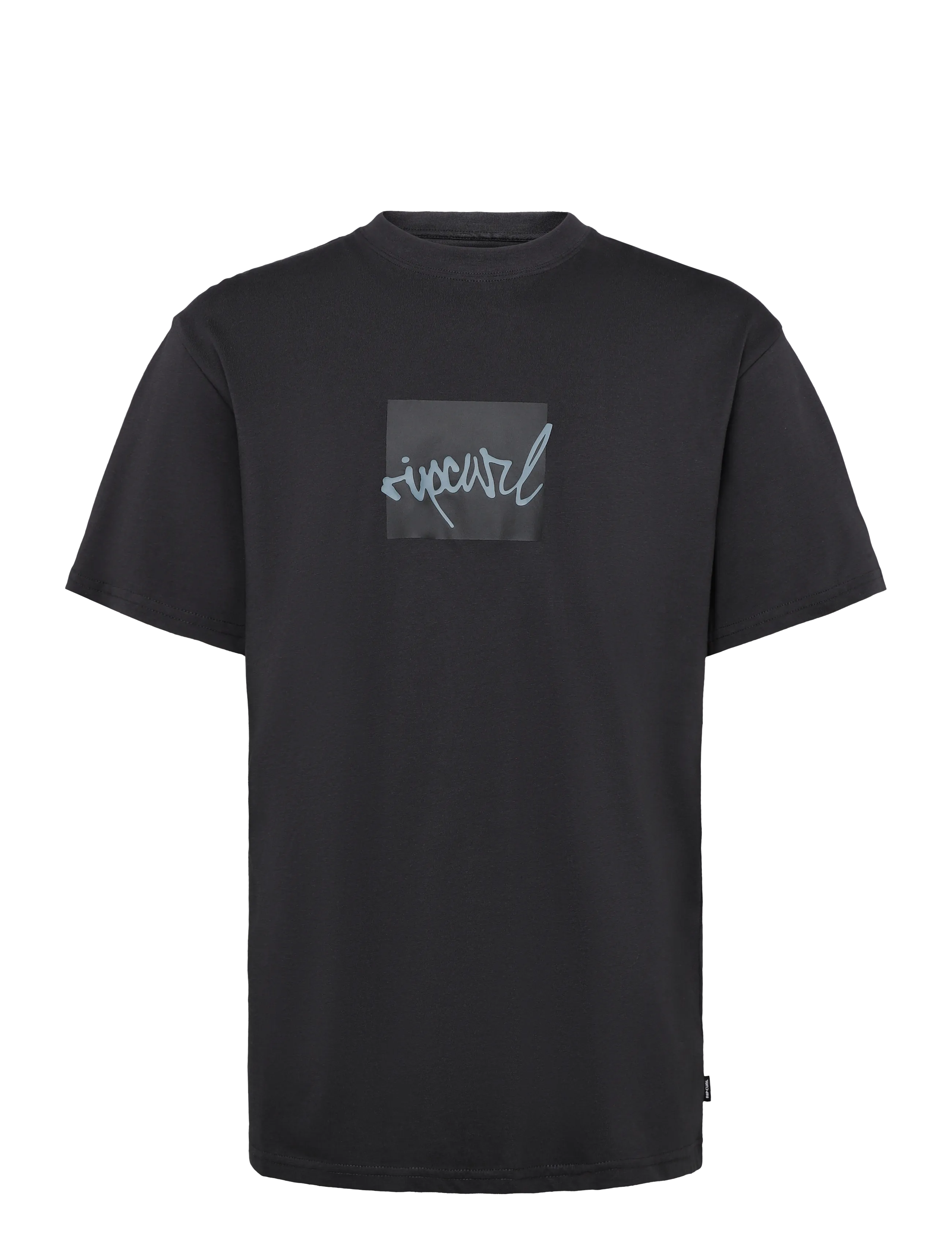Rip Curl RIP SCRIPT ICON TEE - T-shirts - WASHED BLACK / black