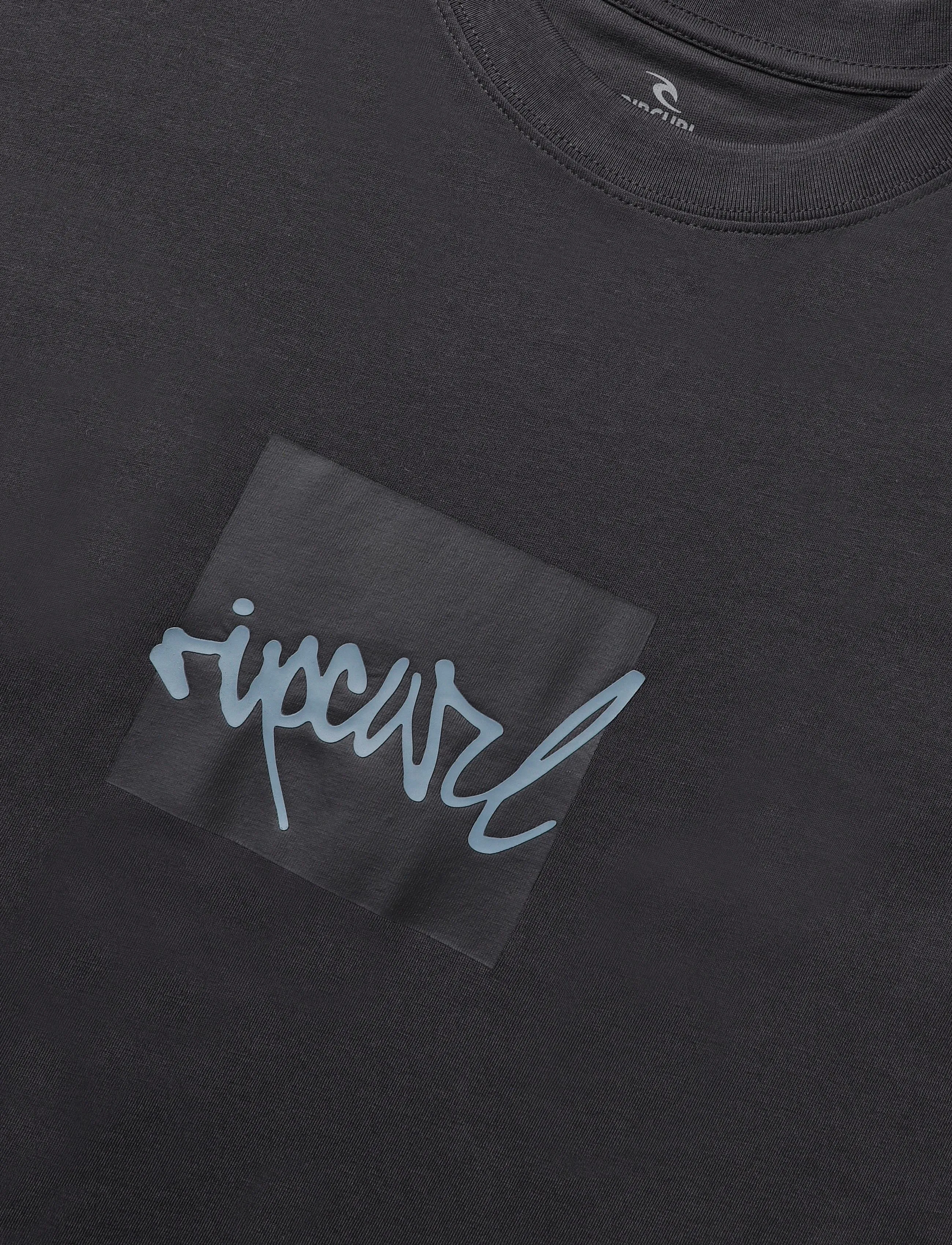 Rip Curl - RIP SCRIPT ICON TEE - t-shirts - washed black - 5