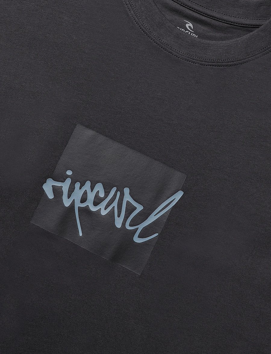 Rip Curl - RIP SCRIPT ICON TEE - t-shirts - washed black - 5