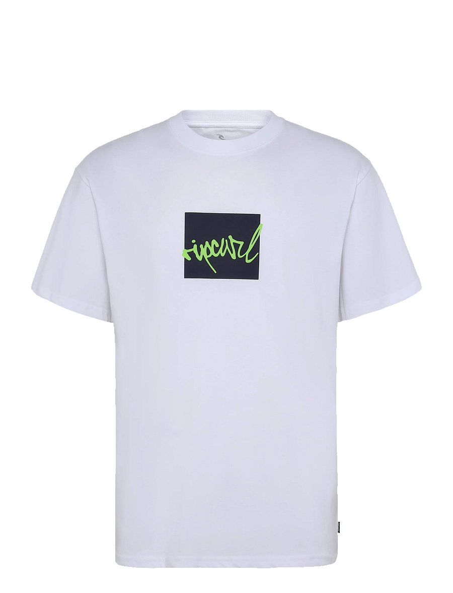 Rip Curl - RIP SCRIPT ICON TEE - t-shirts - white - 0