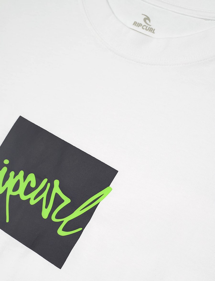 Rip Curl - RIP SCRIPT ICON TEE - t-shirts - white - 2