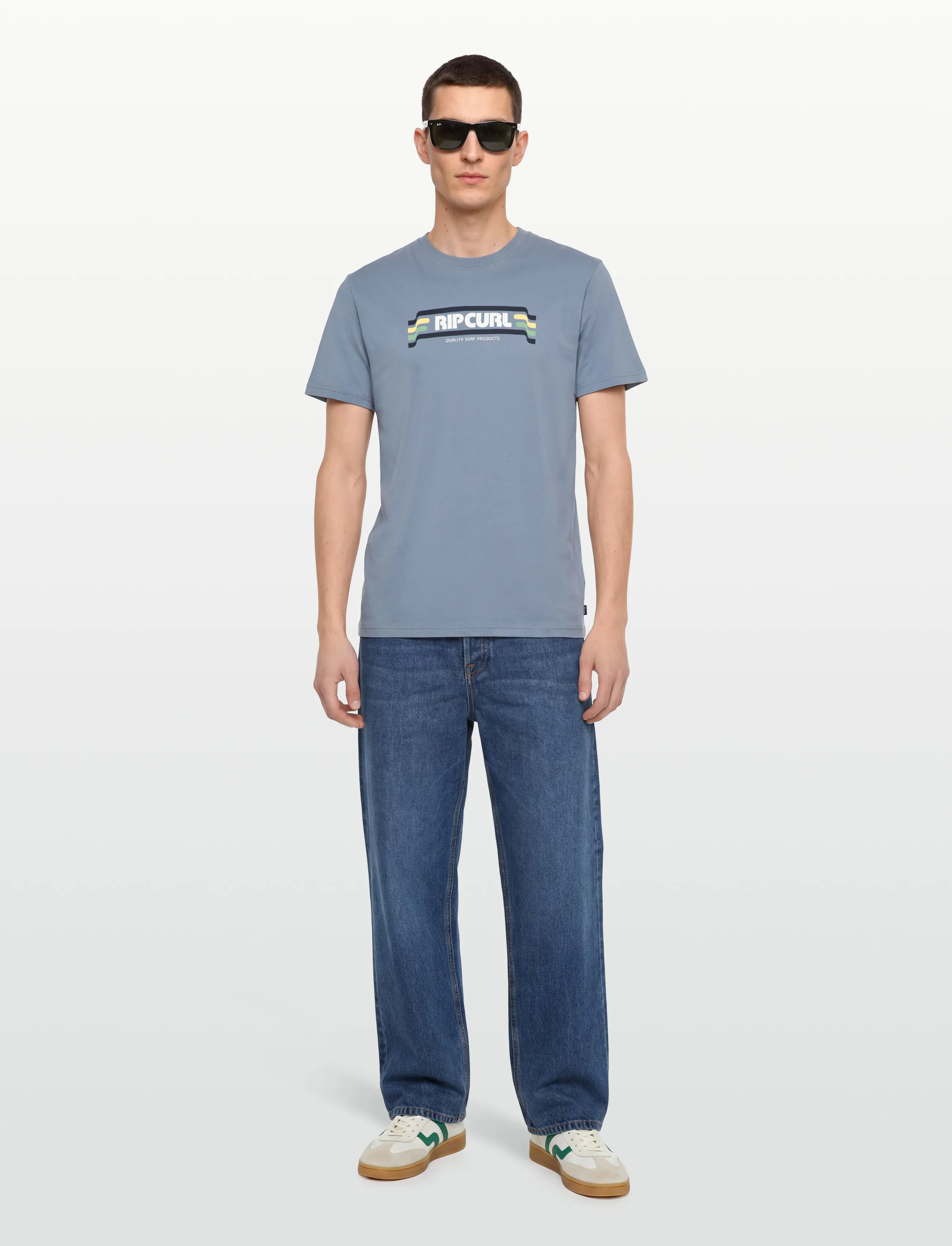 Rip Curl YO MUMMA TEE - T-krekli ar īsām piedurknēm - FADED DENIM / blue