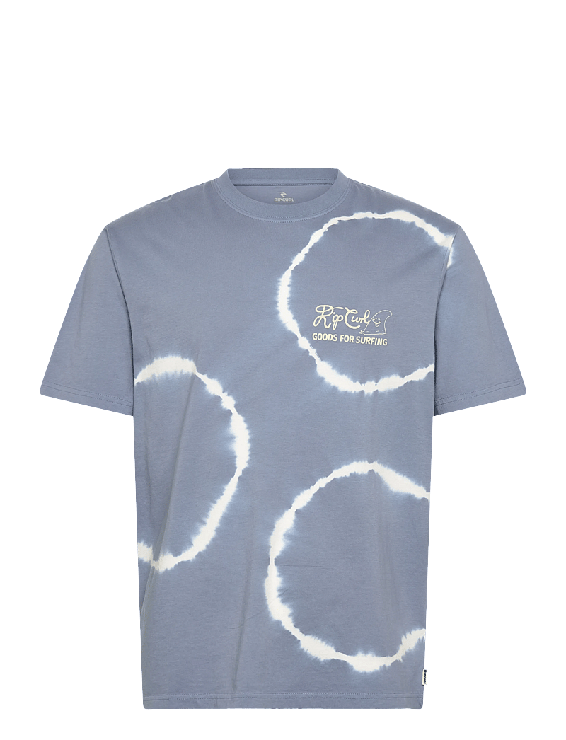 Rip Curl - PACIFIC RINSE FIN TEE - oberteile & t-shirts - faded denim - 1