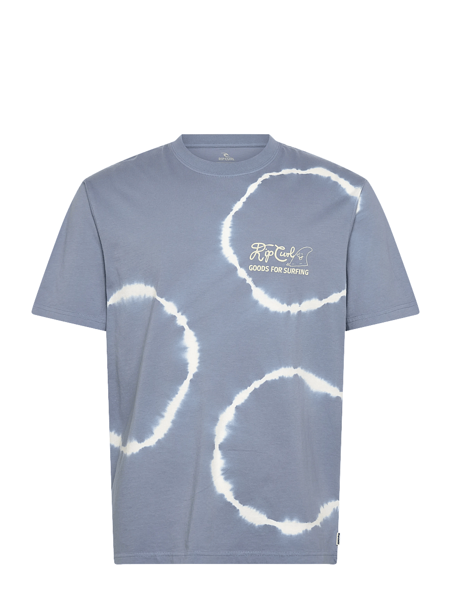 Rip Curl - PACIFIC RINSE FIN TEE - topper & t-skjorter - faded denim - 1